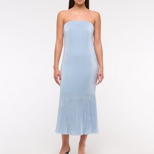 Abercrombie & Fitch Giselle Pleat Release Midi dress